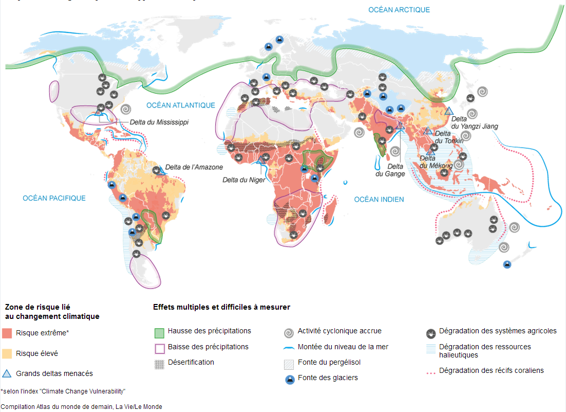 Crédits : Atlas du monde de demain, La vie/Le Monde