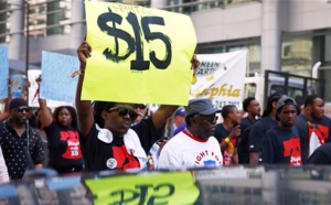 Manifestations des Américains contre les bas salaires