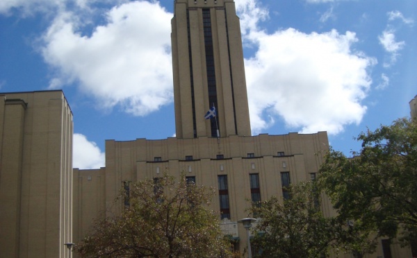 Marche étudiante à l’Université de Montréal