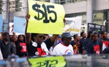 Manifestations des Américains contre les bas salaires